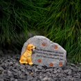 thumbnail image 4 of hejhncii Resin Pet Memorial Plaques Grave Stone Personalized Pet Dog Memorial Stone Pet Tombstone, 4 of 10