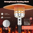 thumbnail image 6 of Costway 50,000 BTU Patio Heater with Wheels Round Table Design & Stainless Steel Burner Black, 6 of 10