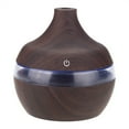 thumbnail image 1 of Belle 300 ml d'humidificateur USB à grain de bois coloré LED veilleuse brumisateur pour la maison de voiture de bureau, 1 of 14