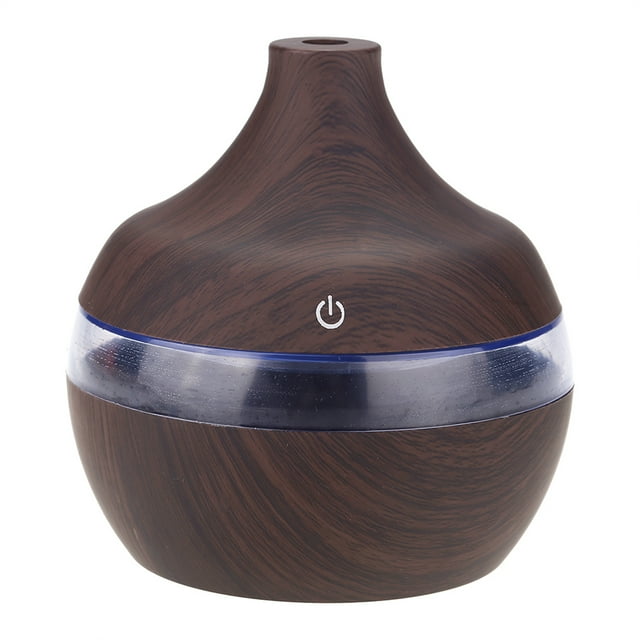U S B L E D Humidificateur 300 ml Grain de Bois USB Humidificateur Coloré LED Night Light Mist Maker pour bureau, voiture, maison