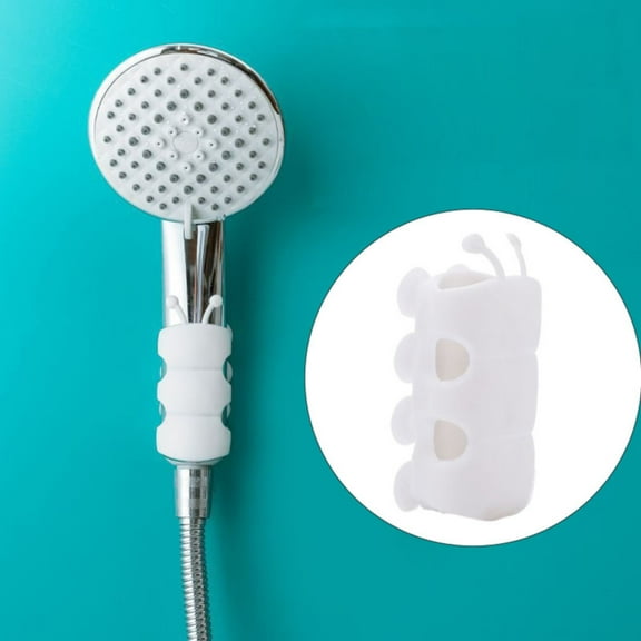 Clearance Fixing Clip under $5,Silicone Shower Head Holder 2024 Upgrade Relocatable Shower Head Suction Cup Holder Adjustable Shower Holder For Bathroom Non Drilling