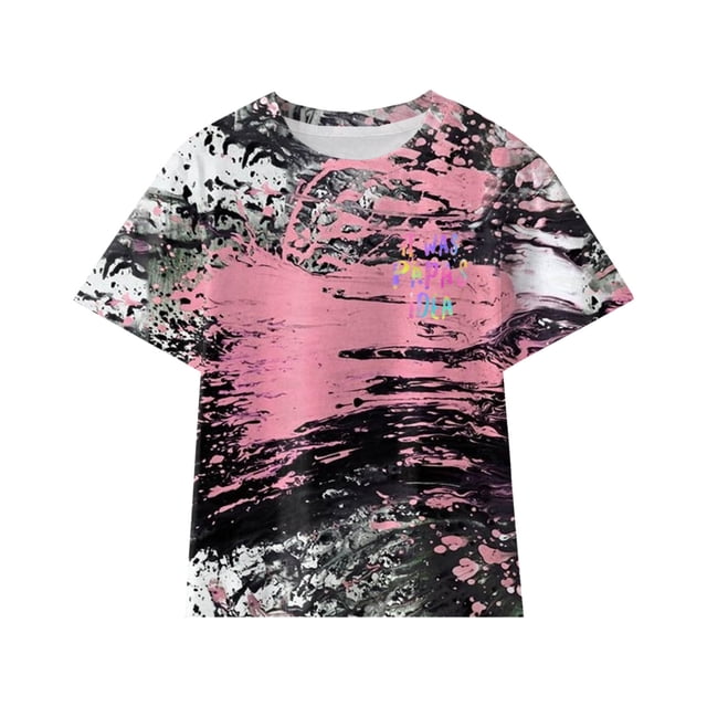 Gibobby Playera Térmica Ligera Fue idea de papá Camiseta divertida para niños pequeños y niñas Camiseta con el último nervio Regalo del día de las Tie Dye Camiseta de moda (Rosa, 13-14 Años)