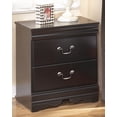 thumbnail image 2 of Signature Design by Ashley Casual Huey Vineyard 2 Drawer Nightstand, Black, 2 of 3