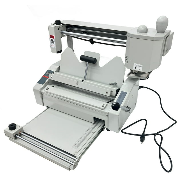 A4 Manual Hot Glue Book Binder Thermal Binding Machine with Built-in Milling Cutter and Indenting Function 110V