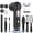 Black, variant on GPED 18 in 1 Electric Foot Callus Remover, Waterproof Callus Remover for Feet W/ 3 Speed, Rechargeable Foot Scrubber Kit W/ 3 Roller Heads,Professional Pedicure Tools & Foot File for Dry & Crack Skin