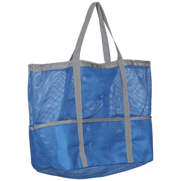 CRILSTYLEO Folding Beach Bag Mesh Design for Swimming Gear Storage 1Pack 22.8X14.6X7.1in