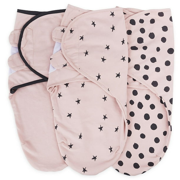 Adjustable Swaddle Blanket Infant Baby Wrap Set 3 Pack (03 Months