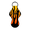 Black/Orange/Yellow, variant on Flamin' Hot Lip Balm Holder