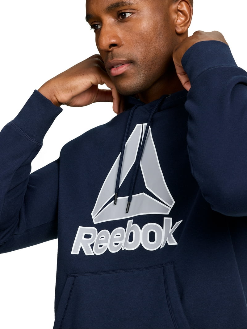 Reebok Men's and Big Men's Big Logo Fleece Hoodie Sweatshirt
