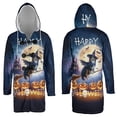 thumbnail image 3 of Happy Halloween Australian Shepherd Witch Pumpkins Bats All Over Print 3D Hooded Duffle Toggle Coat Aussie Dog Lover Gifts - 13012, 3 of 6
