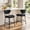 Black, variant on Romorgniz 23.6" Counter Height Black Boucle Bar Stools with Thick Padded Seat, Ergonomic Curved Back Support, Set of 2