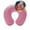 Pink, variant on Yoloke Inflatable Travel Neck Pillow - 360° Ergonomic C-Shaped Support | Soft Plush Coating | Lightweight & Compact | Ideal for Long Journeys, Flights, & Outdoor Use