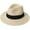 Beige, variant on Unisex Wide Straw-Hat Straw Sunshade Panama Roll Up Fedora Beach Sun Hat