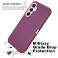 thumbnail image 3 of Ebizware for Samsung Galaxy S23 FE 5G Phone Case, Heavy Duty Shockproof Case [Military Grade Drop Tested] Dual Layer Full Body Protective Cover for Galaxy S23 FE 5G - Wine Red/Pink, 3 of 7