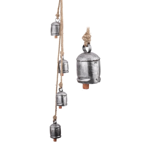 Vivanta Wind Chime Harmony Bells Rustic Hanging Wood Decor for Indoor Outdoor Garden Patio