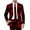 Red, variant on toraway Men Suit Jacket Grey Men's Fashion Casual Buckle Printed Single Fashion Soft Work Formal Warm Casual Tops XXXL