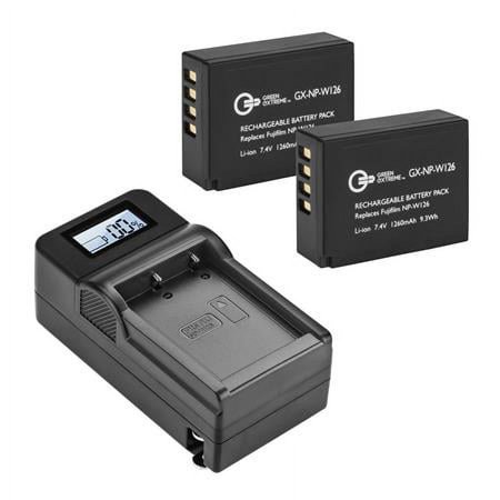 UPC: 0192223030374 | 2 Pack NP-W126 Battery and Compact Smart Charger Kit (7.4V 1260mAh)