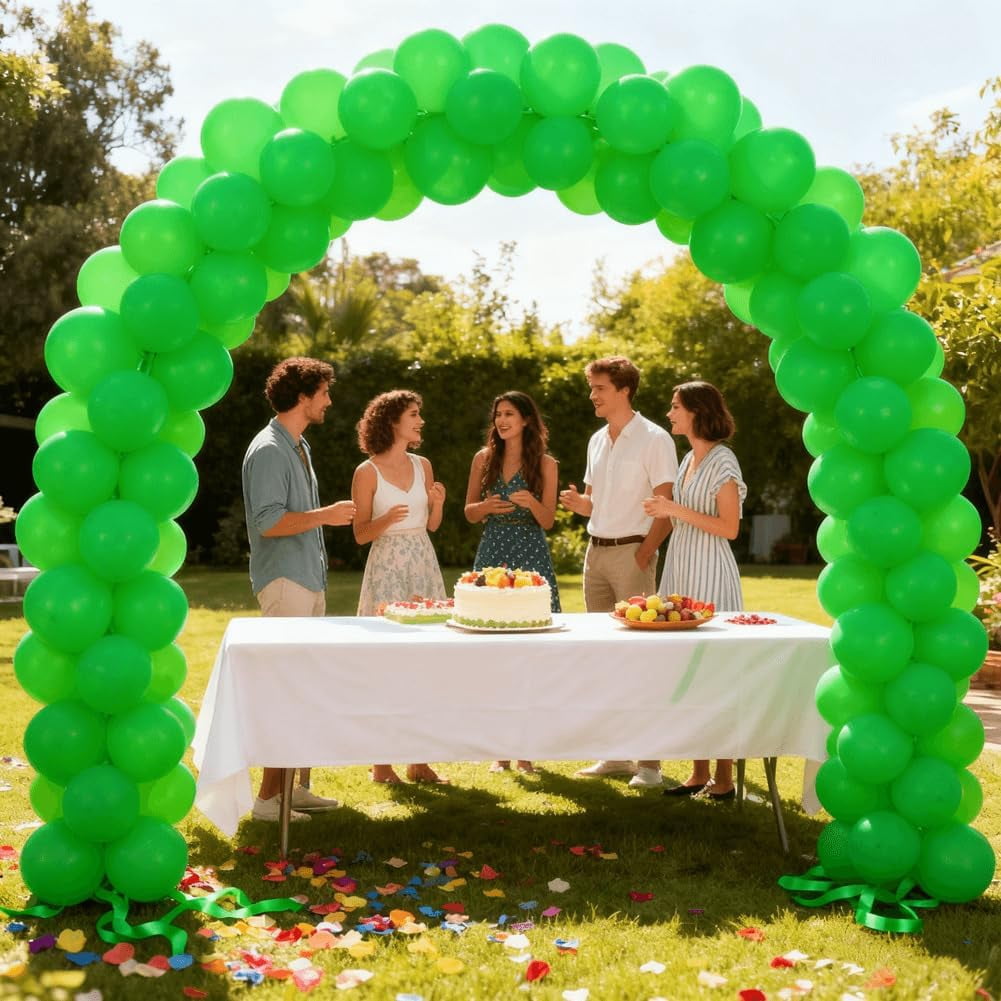 400 Pcs Green Balloons 12 Inch Forest Green Bulk Latex Balloon for Jungle Themed Birthdays Graduation Baby Shower Christmas Party Decorations