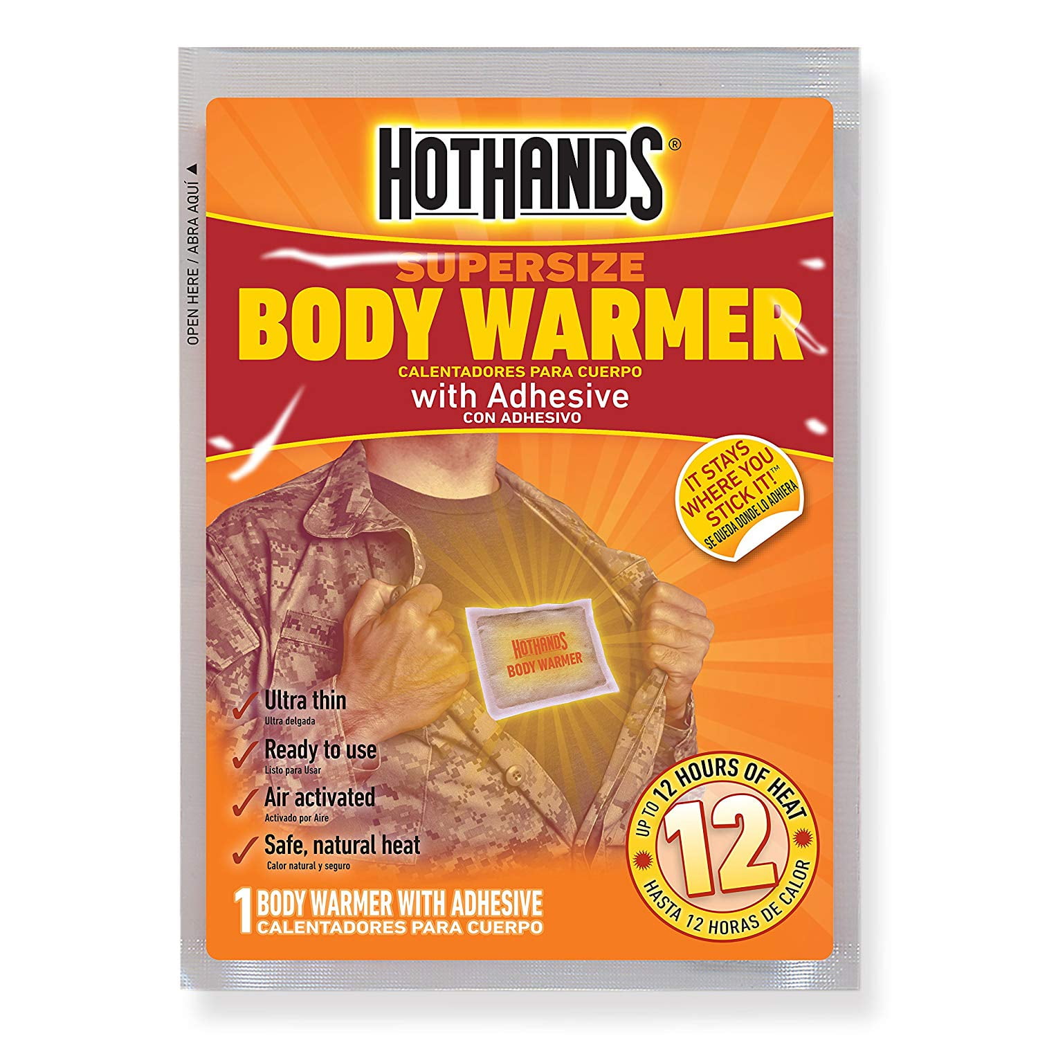 Up to 10 Hours of Heat 30 Pair Value Pack HotHands Hand Warmers Long Lasting Safe Natural Odorless Air Activated Warmers