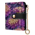 thumbnail image 2 of Small Wallet For Women Bifold Leather Pocket Coin Credit Card Holder With RFID Blocking Light Chrysanthemums, 2 of 6
