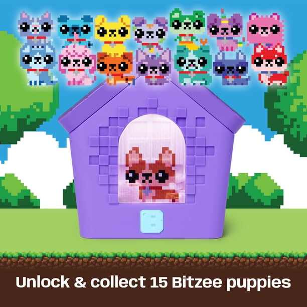 Bitzee, Doghouse Interactive Toy with 15 Puppies Inside, 3D