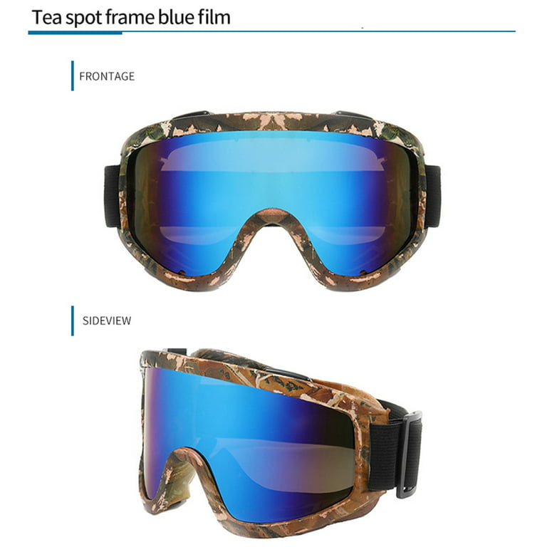 IMISSILLEB Ski Goggles Over Glasses, Anti-Fog Dustproof UV