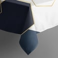 thumbnail image 5 of Blue Gold Hexagon Marble Square Tablecloth,Waterproof Square Table Cover,Wipeable Spillproof Washable Table Cover for Home Kitchen Party Decor 42"X42"(107x107cm), 5 of 6