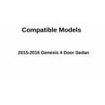 thumbnail image 2 of Driver Left Side Front Door Window Door Glass Compatible with Hyundai Genesis 4 Door Sedan 2015-2016 Models, 2 of 5