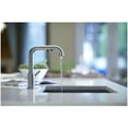 thumbnail image 4 of Kohler  7 in. Purist Single-Hole Kitchen Sink Faucet with Pull-Out Spout, Matte Black, 4 of 6