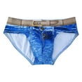 thumbnail image 3 of snowsong Mens Underwear Mens Swim Trunks Men's Denim Printed Underwear Cotton Briefs Bag Sexy Fashion Soft Comfortable Large Mens Sexy Underwear Blue 4XL, 3 of 6