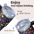 thumbnail image 4 of 20oz elephant Stainless Steel Tumbler with Handle and Straw Insulated Travel Coffee Mug Water Bottle with Lid and Straw BPA Free Material Safe for Daily Consumption Gift for Women Men, 4 of 6