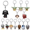 thumbnail image 2 of Llavero Star Wars pops Obi-wan Kenobi el niño bebé Yoda con taza Boba Fett el Mandalo bolsillo juguetes de figuras de PVC llavero, 2 of 4