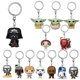 thumbnail image 2 of Llavero Star Wars pops Obi-wan Kenobi el niño bebé Yoda con taza Boba Fett el Mandalo bolsillo juguetes de figuras de PVC llavero, 2 of 4