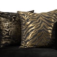 thumbnail image 6 of Furniture of America Samison Fabric Zebra Print 2-Piece Sofa Set in Black, 6 of 19
