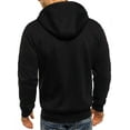 thumbnail image 2 of Kiapeise Men´s Hooded Hoodie Hoody Winter Warm Sweater Zip Jacket Coat Sweatshirt Outwear, 2 of 3