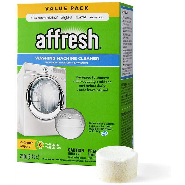 Finally Fresh Washer Machine Cleaner 5 Tablets, White, 5 Count New