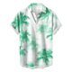 thumbnail image 5 of Camisetas de Lino para Hombres Vintage Bowling Manga Corta Cuello Cubano, Retro Playa Y Verano Hombre Manga Corta Botón Abajo Camisetas, 5 of 6