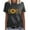 Dark Gray womens tops summer, variant on USSUMA Womens Plus Tops and T-Shirts - Basic Tops for Women Plus Size Sunflower Tops Crewneck Short Sleeve Letter Print Tees T-shirt Loose Casual Blouse Tops 2025 Beach