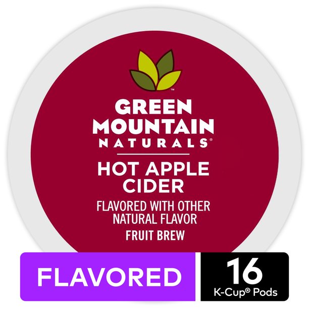 Green Mountain Naturals Hot Apple Cider KCup Pods, 16 Count for Keurig