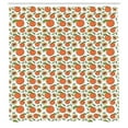 thumbnail image 3 of Ambesonne Peach Colors Shower Curtain, Fruit with Art, 69"Wx75"L, White Burnt Sienna, 3 of 5