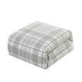 thumbnail image 3 of Dearfoams Super Soft 3-Piece Plaid 100% Polyester Fill Comforter Set, King, 3 of 6