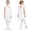 White, variant on Girls One Shoulder Long Sleeve Modern Ballet Lyrical Dance Dress Skirted Leotard Performance Dancewear White 8
