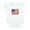Cloud White, variant on CafePress - AMERICAN FLAG LAND OF FREE HOME OF BRAVE Body Suit - Baby Light Bodysuit, Size Newborn - 24 Months
