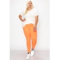 thumbnail image 2 of Women's Plus Size Elastic High Waist Solid Stretch Fitted Leggings, 2 of 4