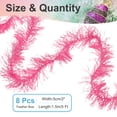 thumbnail image 2 of Boa de plumas rosa de 5 pies de Uxcell, 8 piezas de boas de plumas para decoraciones de fiestas y manualidades, 2 of 7
