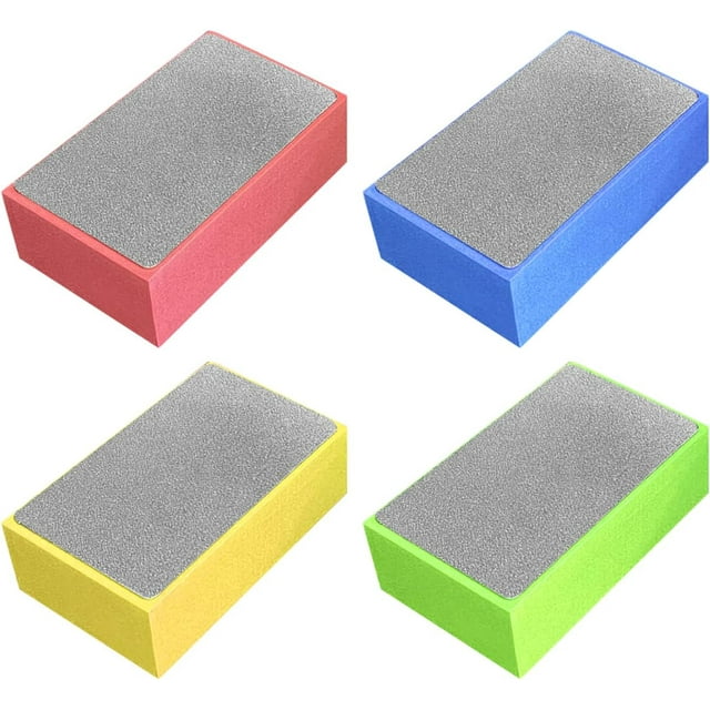 4 almohadillas de pulido a mano de diamante para lijar hormigón, vidrio, piedra, granito, mármol 60#, 100#, 200#, 400# (como se muestra)