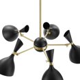 thumbnail image 4 of Pendant Ceiling Light Fixture, Black, Metal, Modern Contemporary, Mid Century Kitchen Room Cafe Bistro Restaurant Hospitality, 4 of 7
