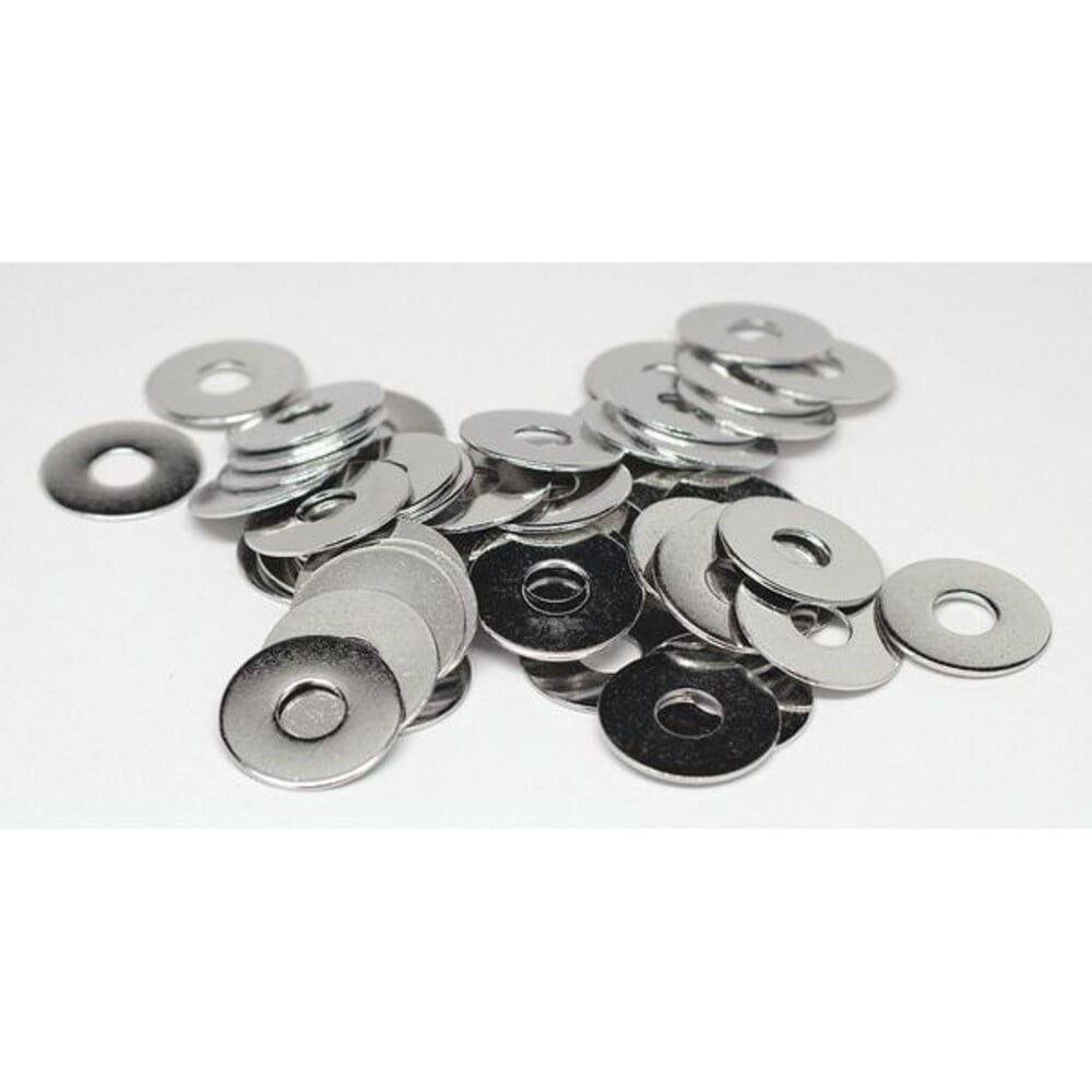 Flat Washer, For Screw Size 3/8" ,Stainless Steel NL-19 Finish, 100 PK