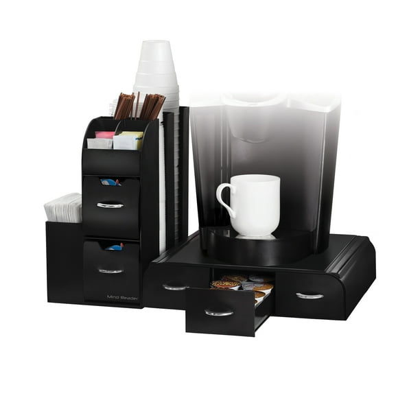 Mind Reader 2Piece KCup Coffee Pod Drawer and Condiment Organizer