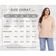 thumbnail image 4 of Cueply Plus Size Zip Up Hoodie for Women Lightweight Ribbed Knit Jacket Long Sleeve Sweatshirt with Pockets Casual Fall Winter Outerwear, 4 of 8